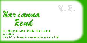 marianna renk business card